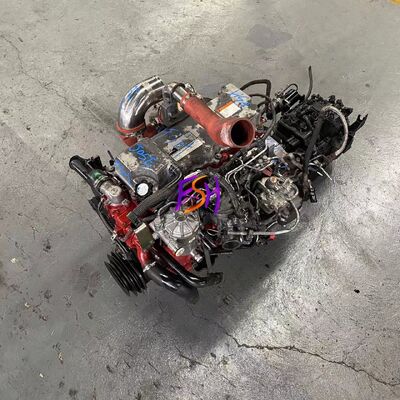 Καλή τιμή. Χρησιμοποιούμενος κινητήρας ντίζελ Hino J05E 6 κυλίνδρων με ψύξη με νερό για αντικατάσταση μηχανημάτων κατασκευής σε απευθείας σύνδεση